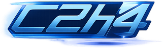 Logo c2h4 berwarna neon